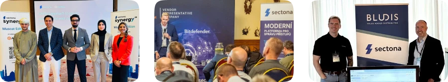 Sectona team engaging at industry events on enterprise access security